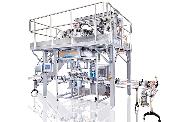 Maschine von Hastamat verpackt Süßwaren in Dosen 