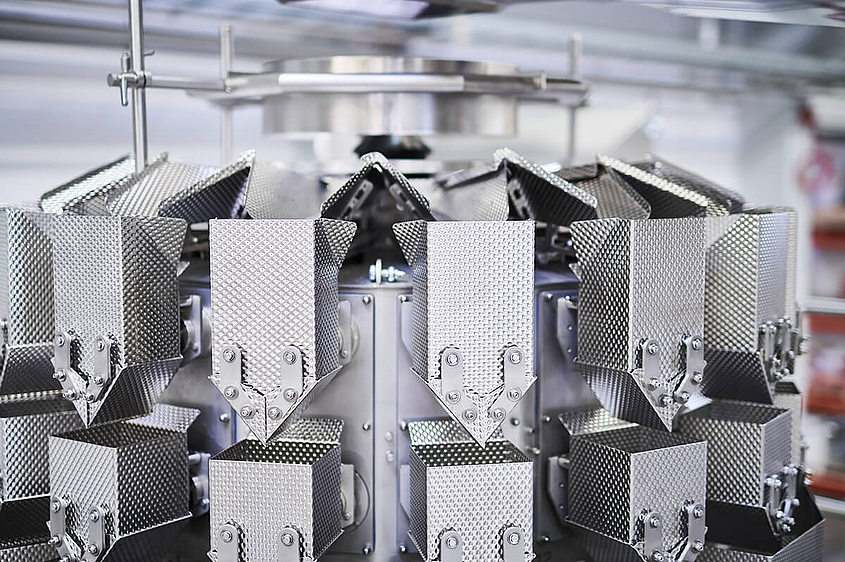 Verpackungsmaschine, um gefrorene Lebensmittel zu portionieren