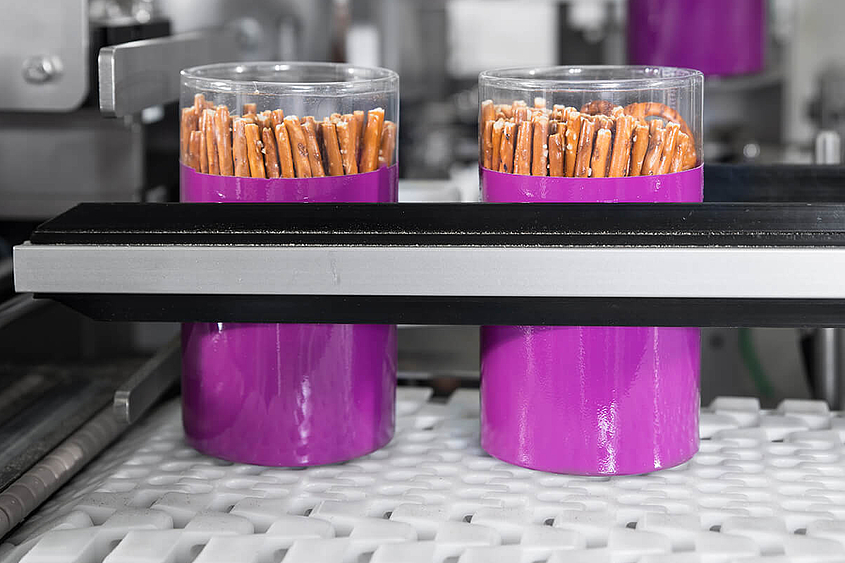 Sistemas de embalaje para el transporte de barritas Sticks en máquina de envasado en lata lado a lado
