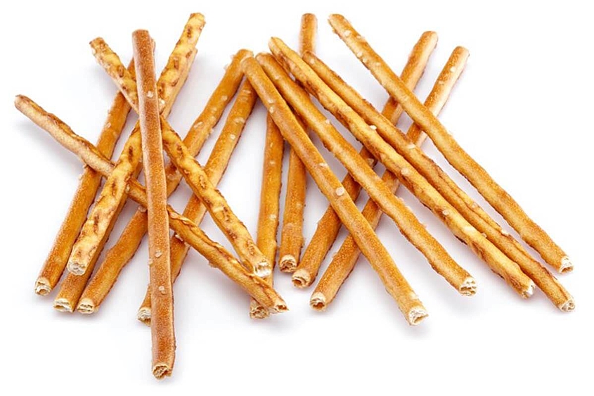 Sticks wie Salzstangen ohne Verpackung aufeinanderliegend 