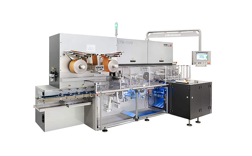 side view of fold-wrapping-machine LTM-DUO